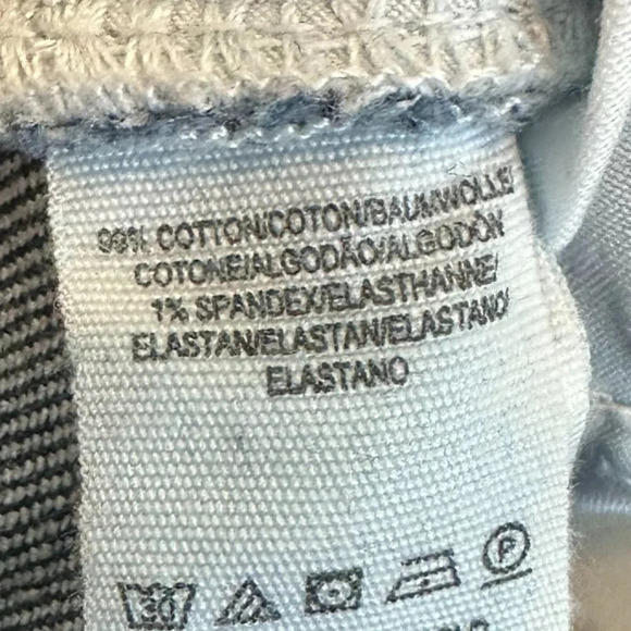 We The Free Free People Dark Wash Jeans Distressed Raw Chewed Hem Size 27 - Picture 11 of 12